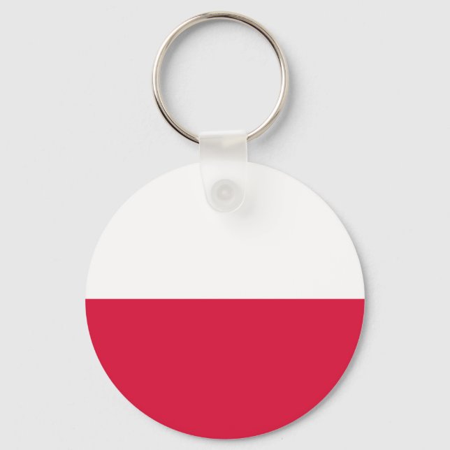 Polnische Flagge Schlüsselanhänger (Vorderseite)