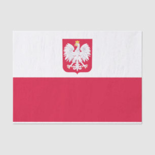 Polnische Flagge Seidenpapier