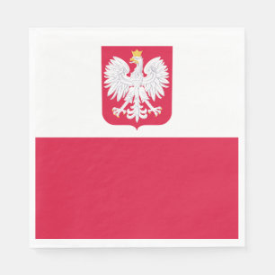Polnische Flagge Serviette