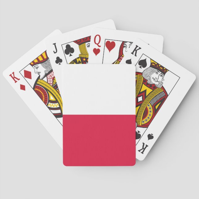 Polnische Flagge Spielkarten (Rückseite)