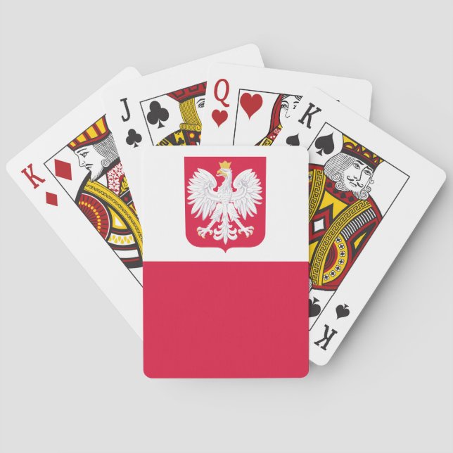 Polnische Flagge Spielkarten (Rückseite)
