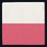 Polnische Flagge Steinuntersetzer<br><div class="desc">Patriotische Flagge Polens.</div>