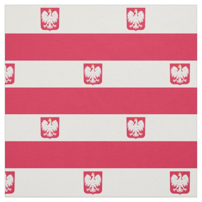Polnische Flagge Stoff (Muster)