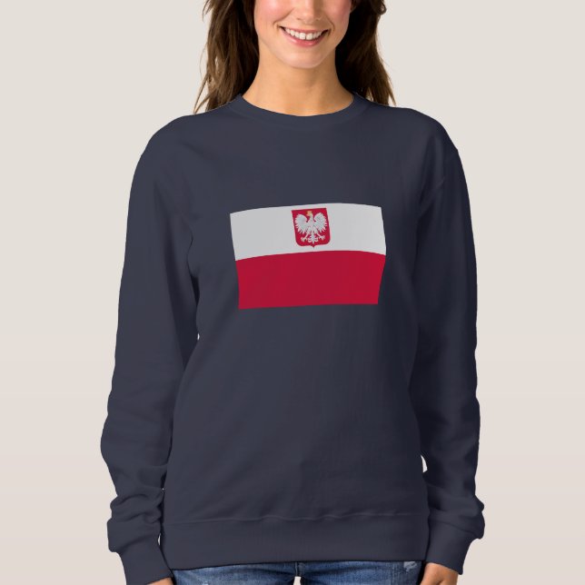 Polnische Flagge Sweatshirt (Vorderseite)