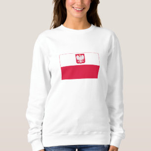 Polnische Flagge Sweatshirt