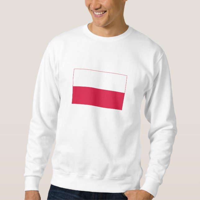 Polnische Flagge Sweatshirt (Vorderseite)