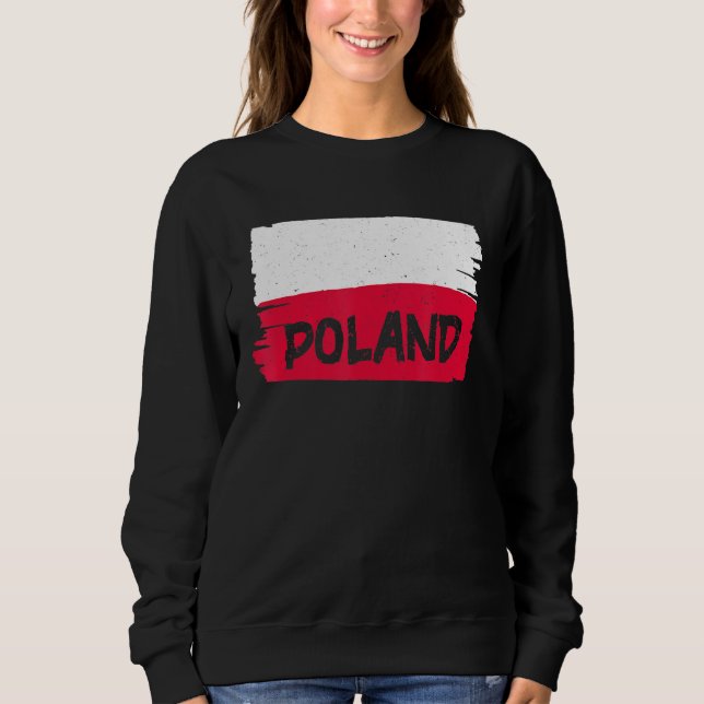 Polnische Flagge Sweatshirt (Vorderseite)