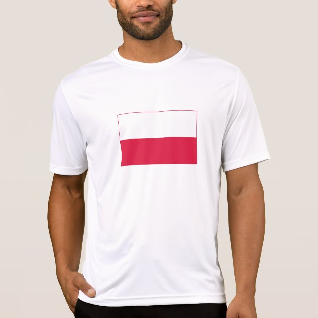 Polnische Flagge T-Shirt (Vorderseite)