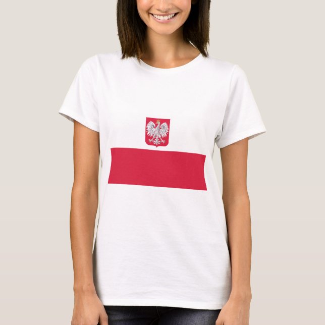 Polnische Flagge T-Shirt (Vorderseite)