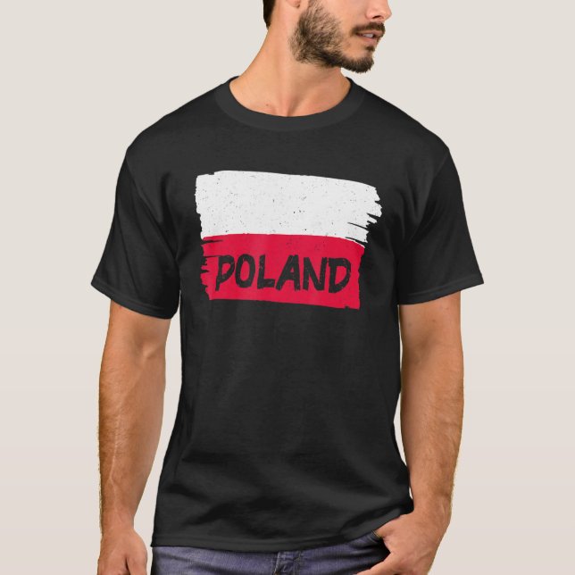 Polnische Flagge T-Shirt (Vorderseite)