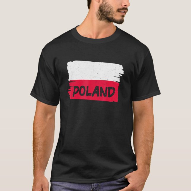 Polnische Flagge T-Shirt (Vorderseite)
