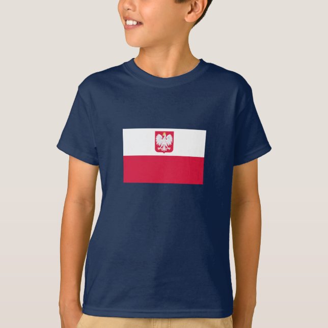 Polnische Flagge T-Shirt (Vorderseite)