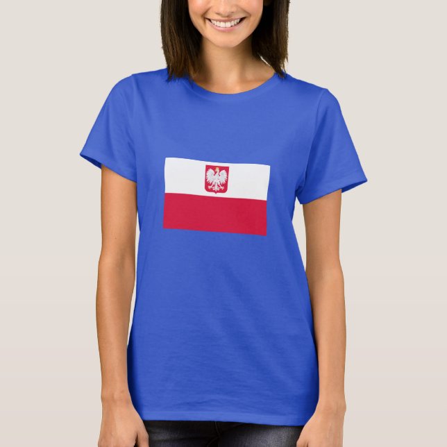 Polnische Flagge T-Shirt (Vorderseite)