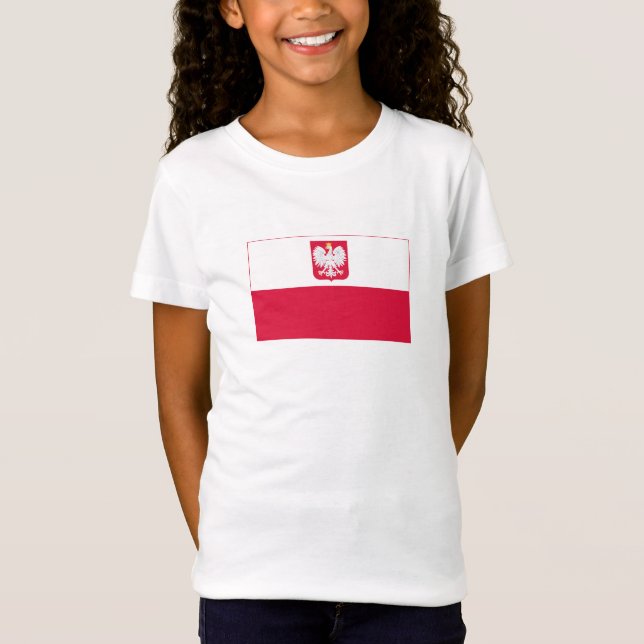 Polnische Flagge T-Shirt (Vorderseite)
