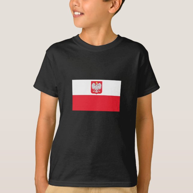 Polnische Flagge T-Shirt (Vorderseite)