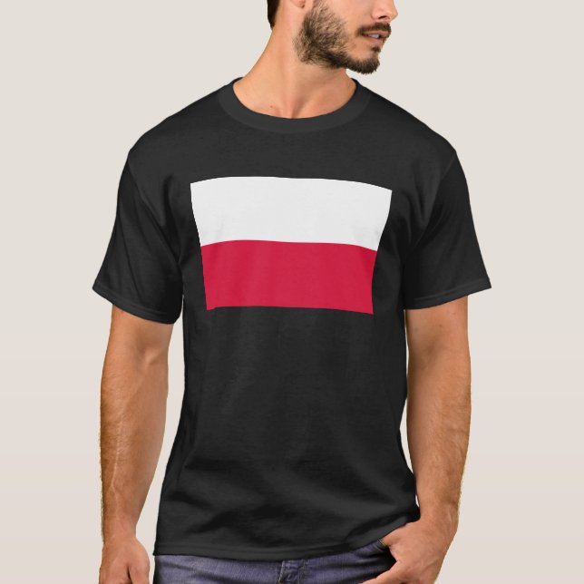 Polnische Flagge T-Shirt (Vorderseite)