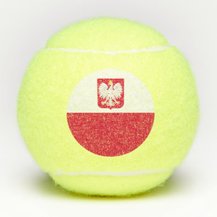 Polnische Flagge Tennisbälle