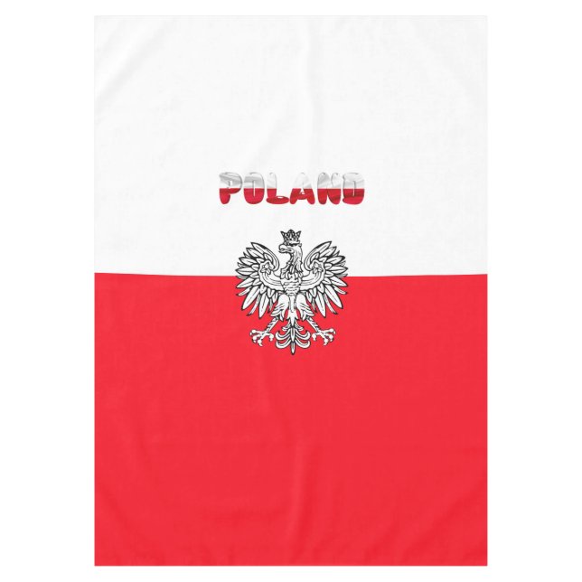 Polnische Flagge Tischdecke (Vorderseite)
