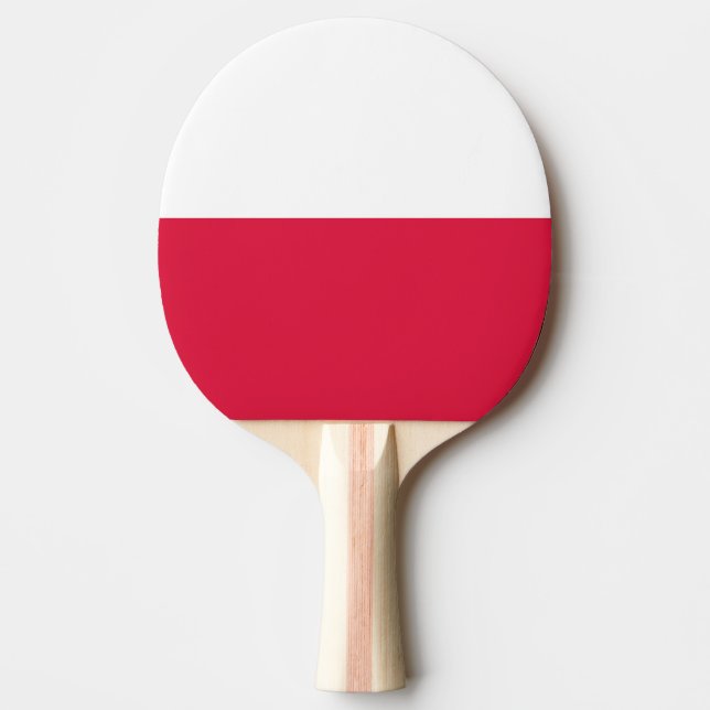 Polnische Flagge Tischtennis Schläger (Vorderseite)