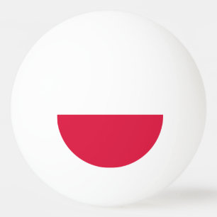 Polnische Flagge Tischtennisball