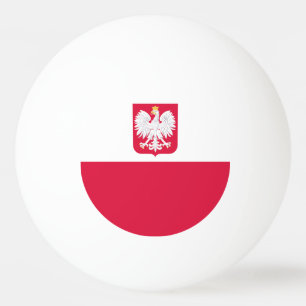 Polnische Flagge Tischtennisball
