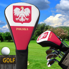 Polnische Flagge und Golf Polen Sportgeräte /Verei Golf Headcover