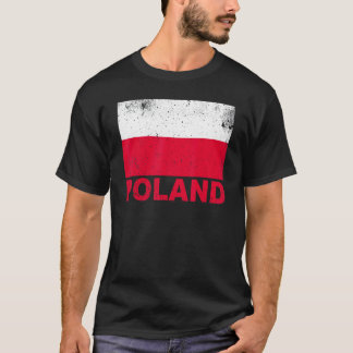 Polnische Flagge Vintag polnische Staatsbürgerscha T-Shirt