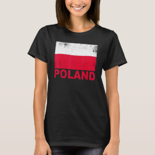 Polnische Flagge Vintag polnische Staatsbürgerscha T-Shirt