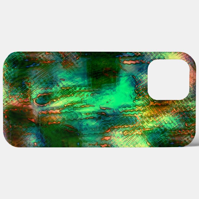 Polnische Flecken und Texturmischung, gebranntes,  Case-Mate iPhone Hülle (Rückseite (Horizontal))