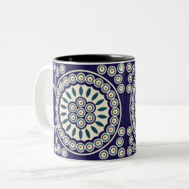 Polnische Gestaltung traditioneller Keramiken Zweifarbige Tasse