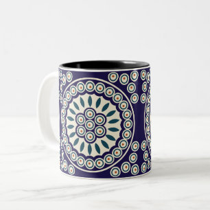 Polnische Gestaltung traditioneller Keramiken Zweifarbige Tasse