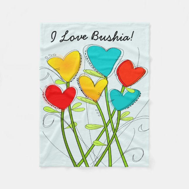 Polnische Großmutter Bushia Fleece-Decke Fleecedecke (Vorderseite)