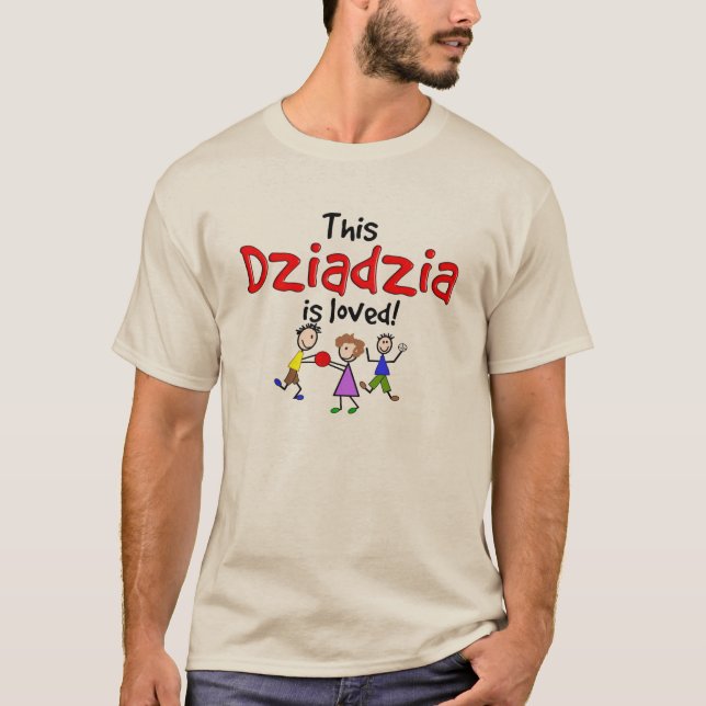 Polnische großväterliche T - Shirts Dziadzia wird (Vorderseite)