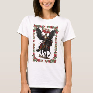 Polnische Husaren-Volkskunst-Rahmenkunst T-Shirt