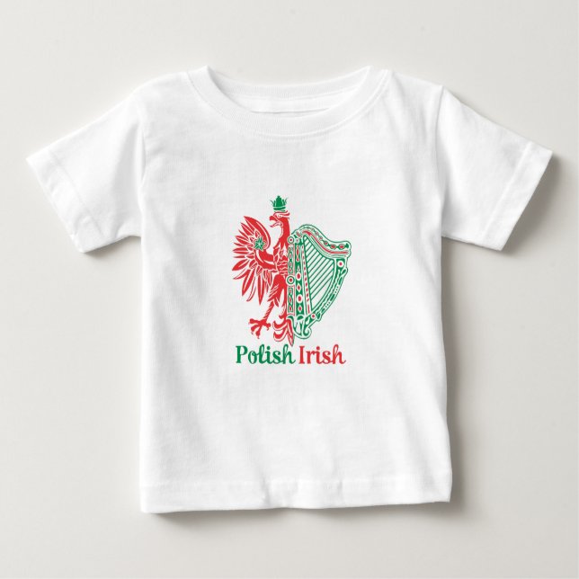 Polnische Iren Baby T-shirt (Vorderseite)