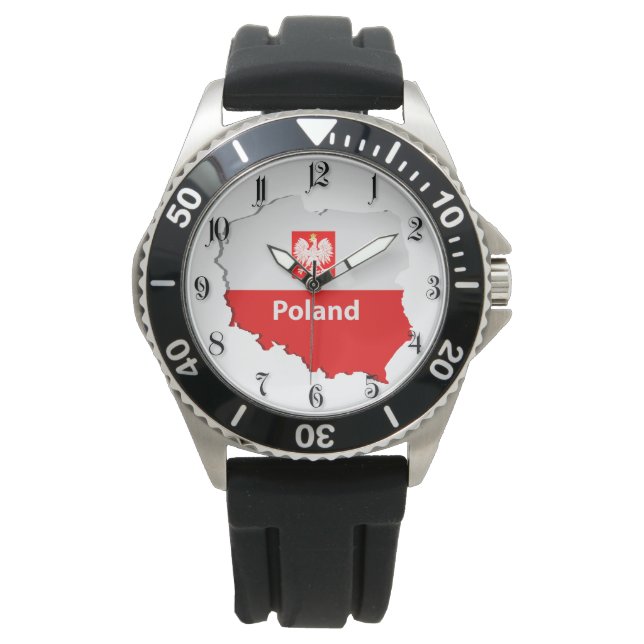 Polnische Karte Armbanduhr (Vorderseite)