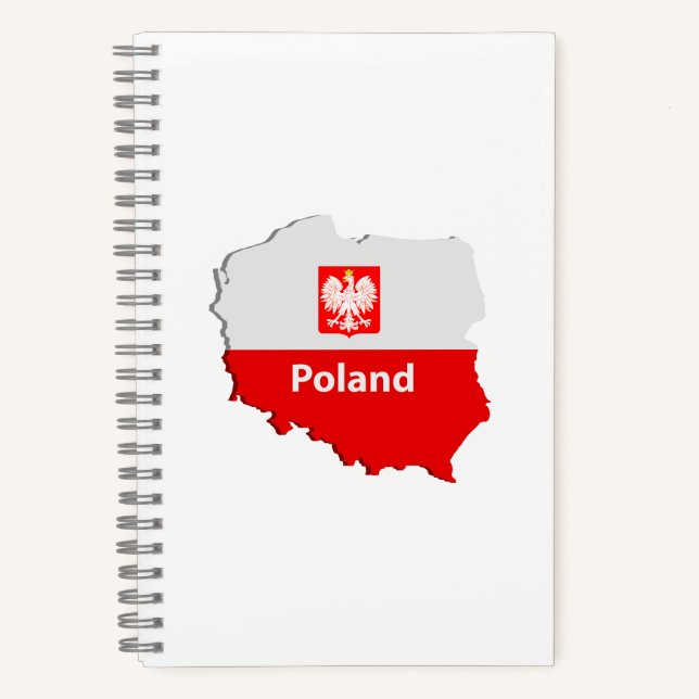 Polnische Karte iPad Luftfall Notizbuch (Vorderseite)