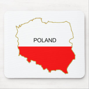 Polnische Karte Mousepad