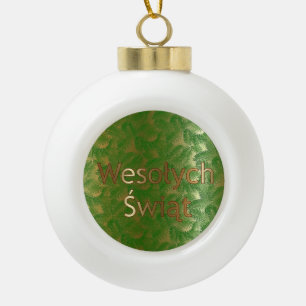 Polnische Keramik Kugel-Ornament