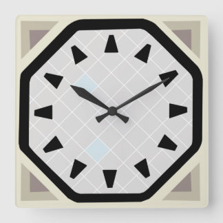 Polnische Mauernuhr Quadratische Wanduhr