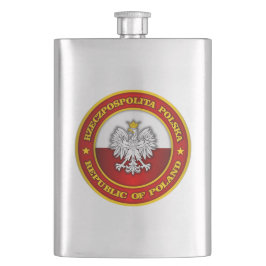 Polnische Medaille Flachmann