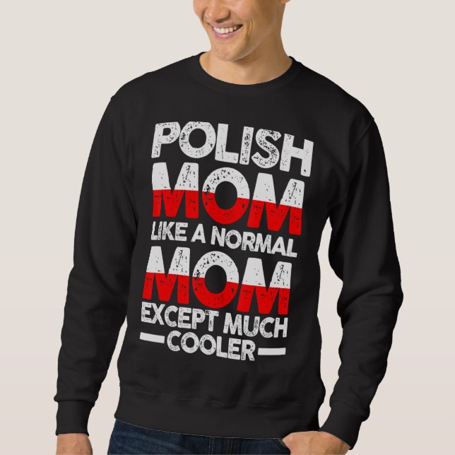 Polnische Mutter Mama Polen Sweatshirt (Vorderseite)