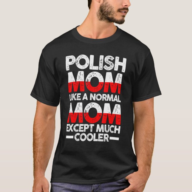 Polnische Mutter Mama Polen T-Shirt (Vorderseite)