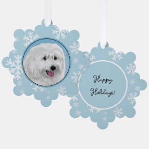 Polnische Niederungshundemalerei - Hundekunst Ornament Karte