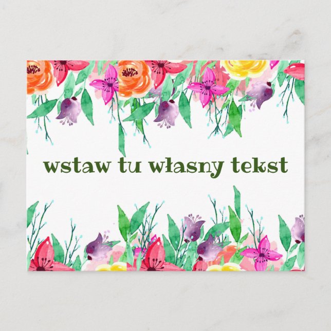 Polnische Postkartengrüße karta okolicznościowa Postkarte (Vorderseite)