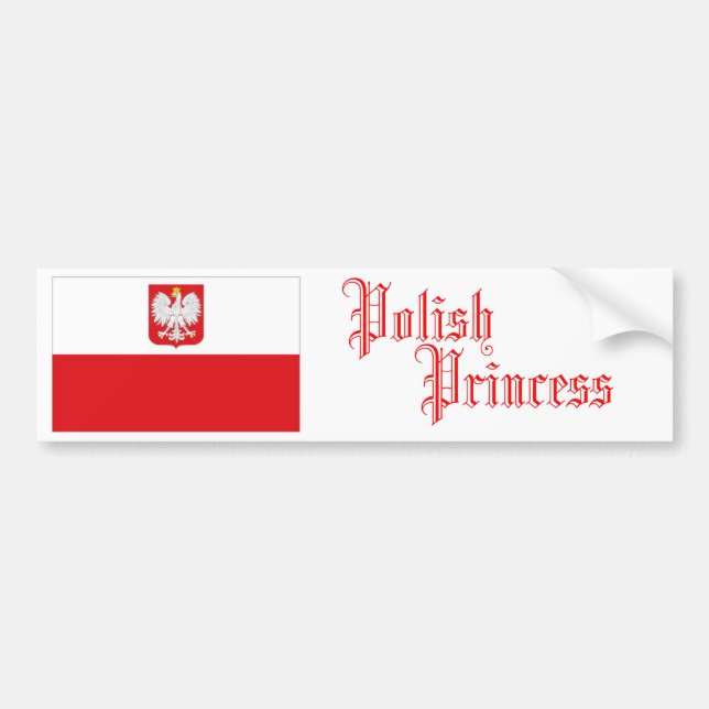 Polnische Prinzessin, Autoaufkleber (Vorne)