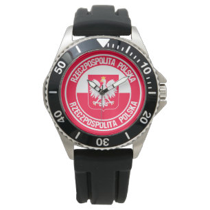 Polnische Runde Armbanduhr