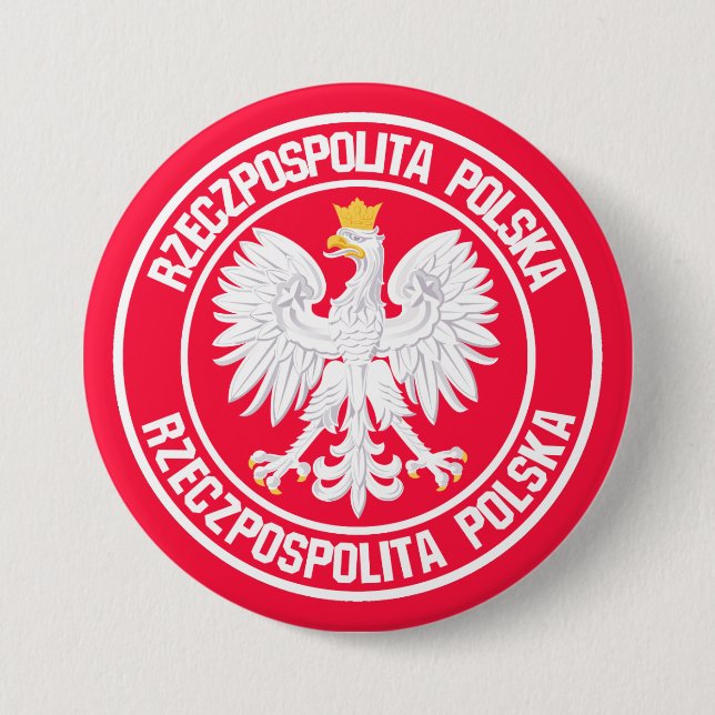Polnische Runde Button (Vorderseite)