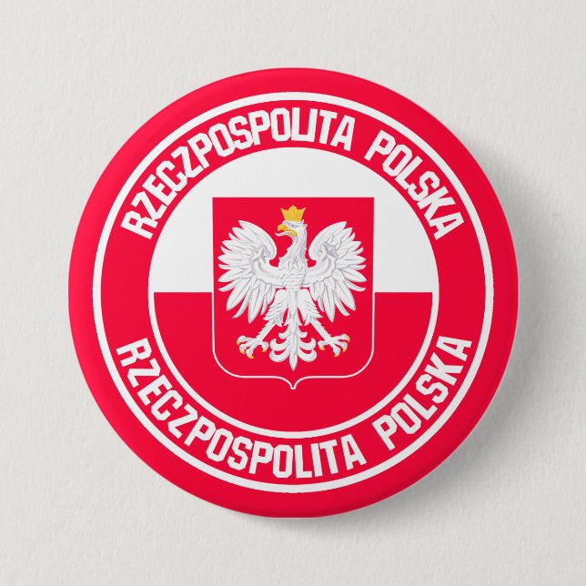 Polnische Runde Button (Vorderseite)