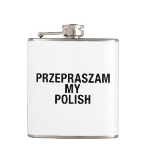 Polnische Sprache Polen Polska Flachmann